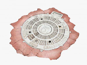 맨홀 뚜껑 3D 모델