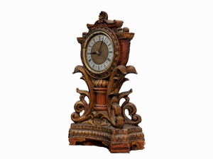 antique clock Modello 3D