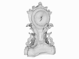 antique clock Modello 3D