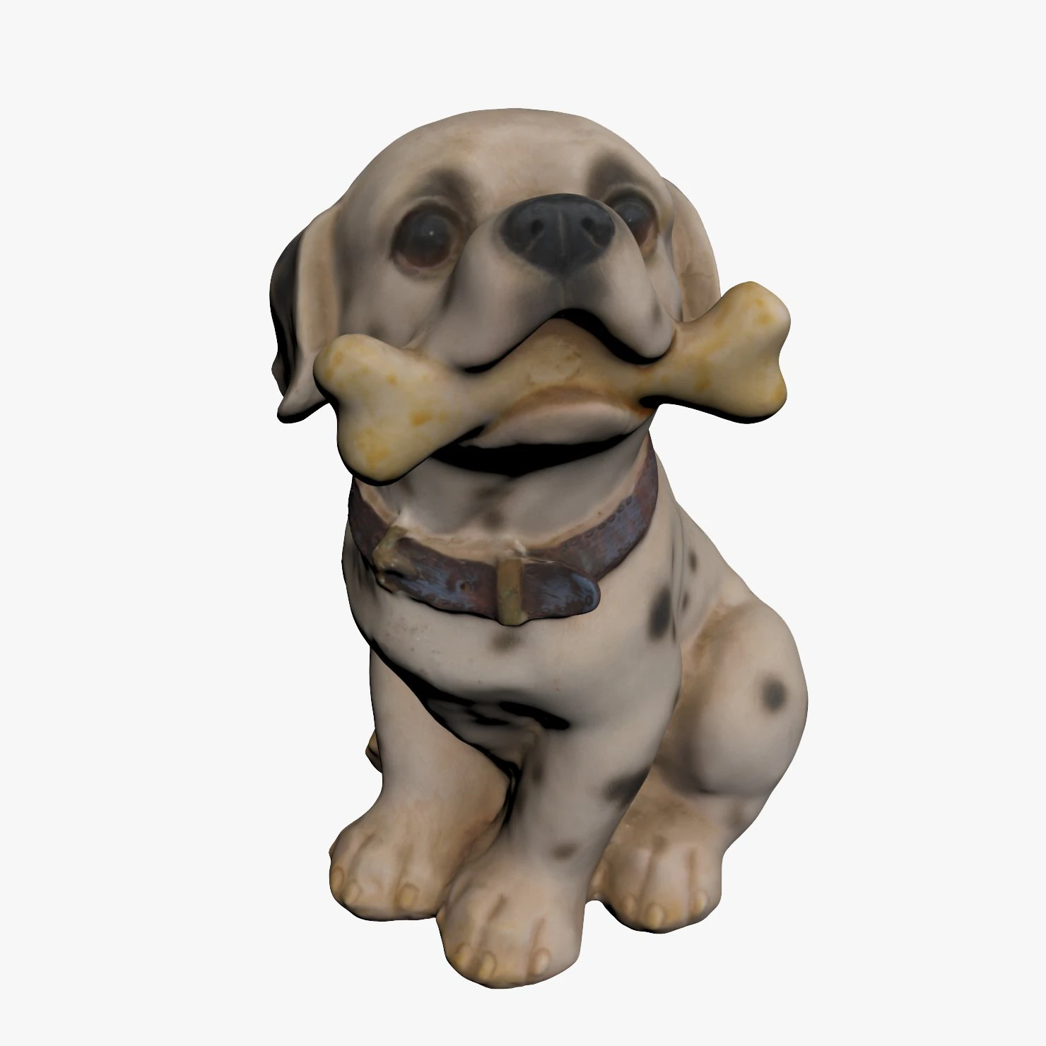 dog statue 3D Model .c4d .max .obj .3ds .fbx .stl .blend 