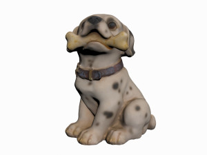 dog statue 3D-Modell