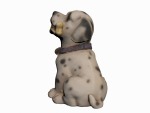 dog statue 3D-Modell
