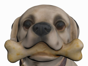 dog statue 3D-Modell
