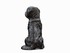 dog statue 3D 모델