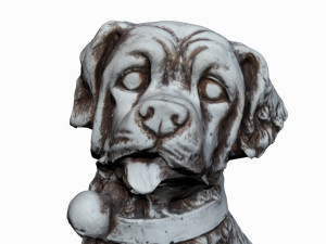 dog statue 3D 모델