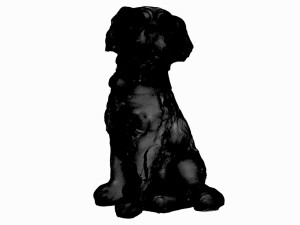 dog statue 3D 모델