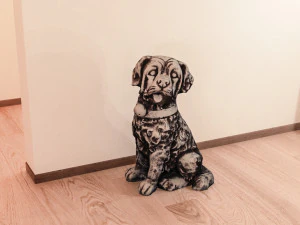 est&aacute;tua de cachorro Modelo 3D