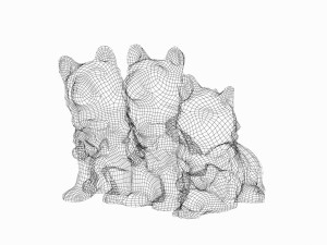 dog statue 3D Model