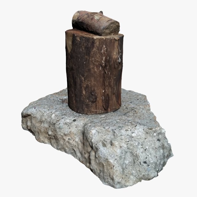 log 3D Модель .c4d .max .obj .3ds .fbx .stl .blend 