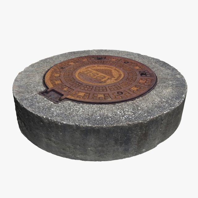 manhole cover Modello 3D .c4d .max .obj .3ds .fbx .stl .blend 