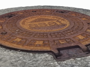 manhole cover Modello 3D