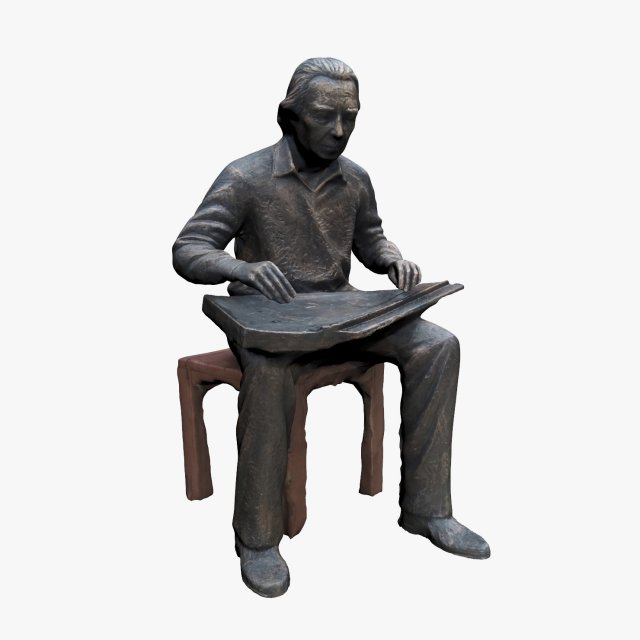 musician statue 3Dモデル .c4d .max .obj .3ds .fbx .stl .blend 