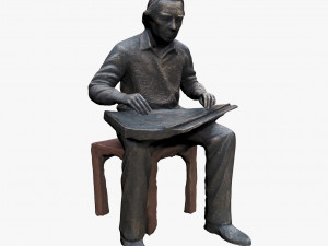 musician statue 3D Model