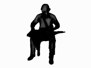 musician statue 3Dモデル