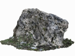mossy rock Modelo 3D