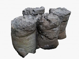 一袋混凝土 3D 模型