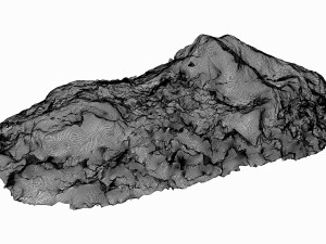3d grassy rock Modello 3D