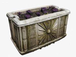 medieval flower pot Modelo 3D