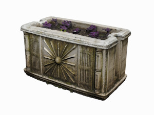 medieval flower pot 3D 模型