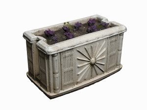 medieval flower pot 3D 模型