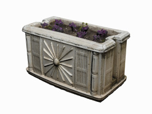 medieval flower pot 3D 模型