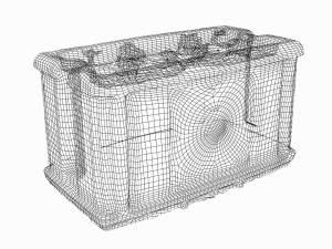 medieval flower pot 3D 模型