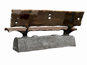 лавка 3D Модель