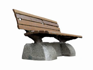 лавка 3D Модель