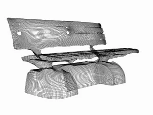 лавка 3D Модель