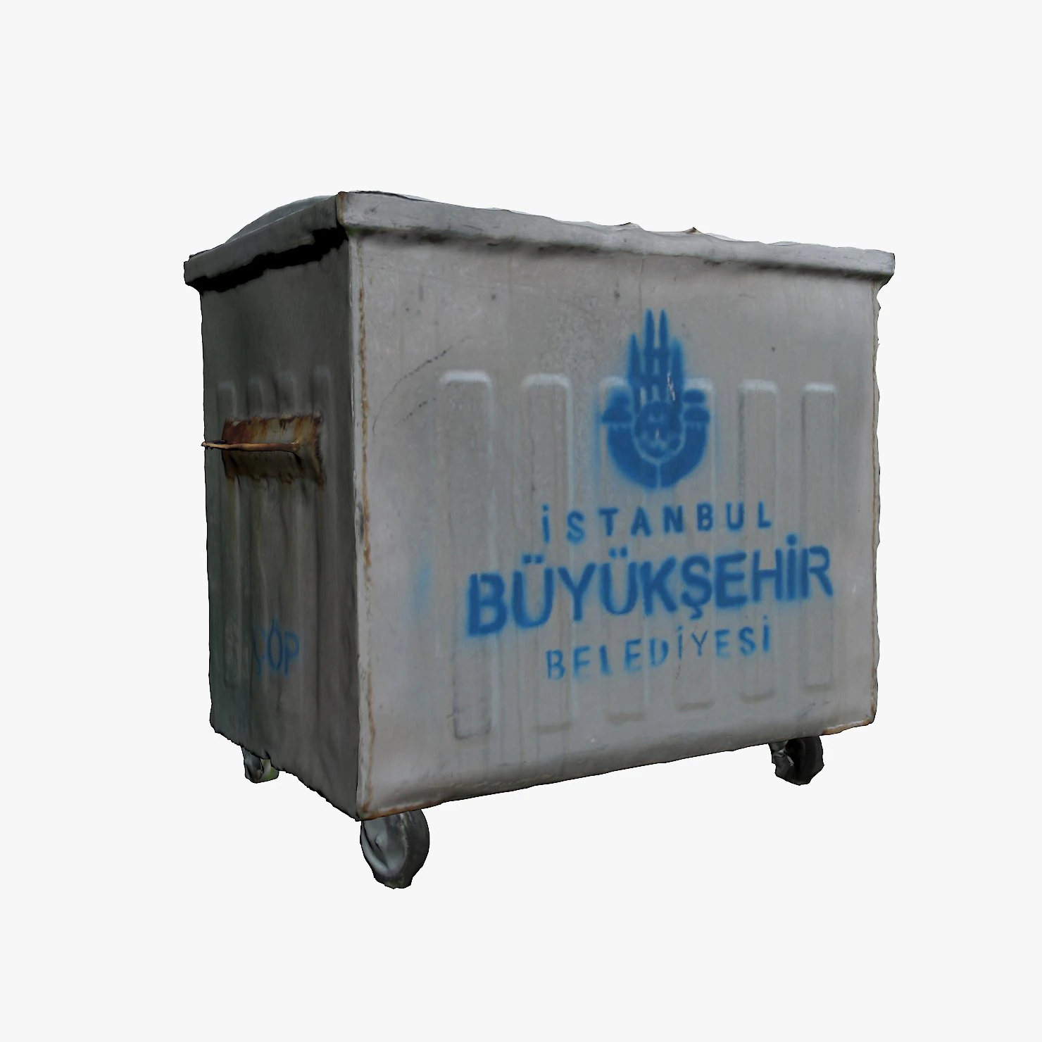garbage container 3D Model .c4d .max .obj .3ds .fbx .stl .blend 