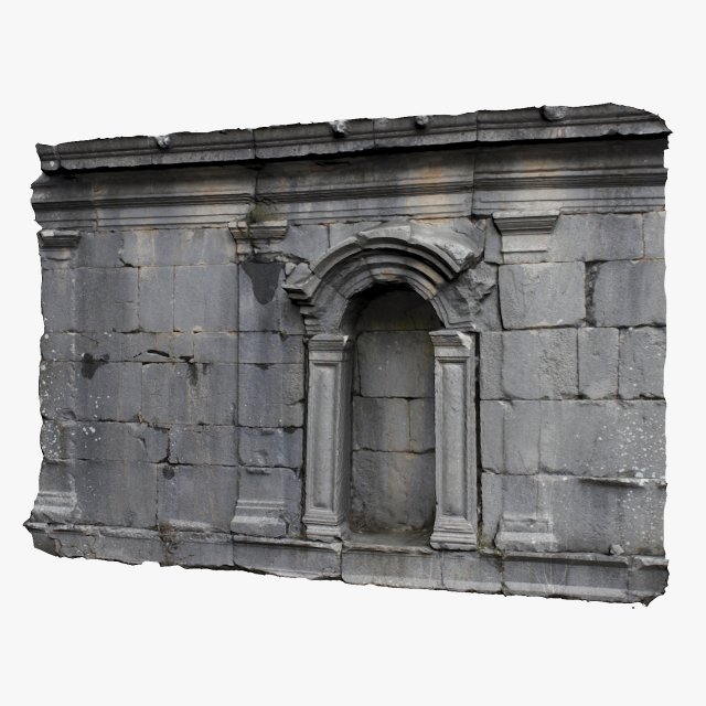 medieval wall 3D Модель .c4d .max .obj .3ds .fbx .stl .blend 