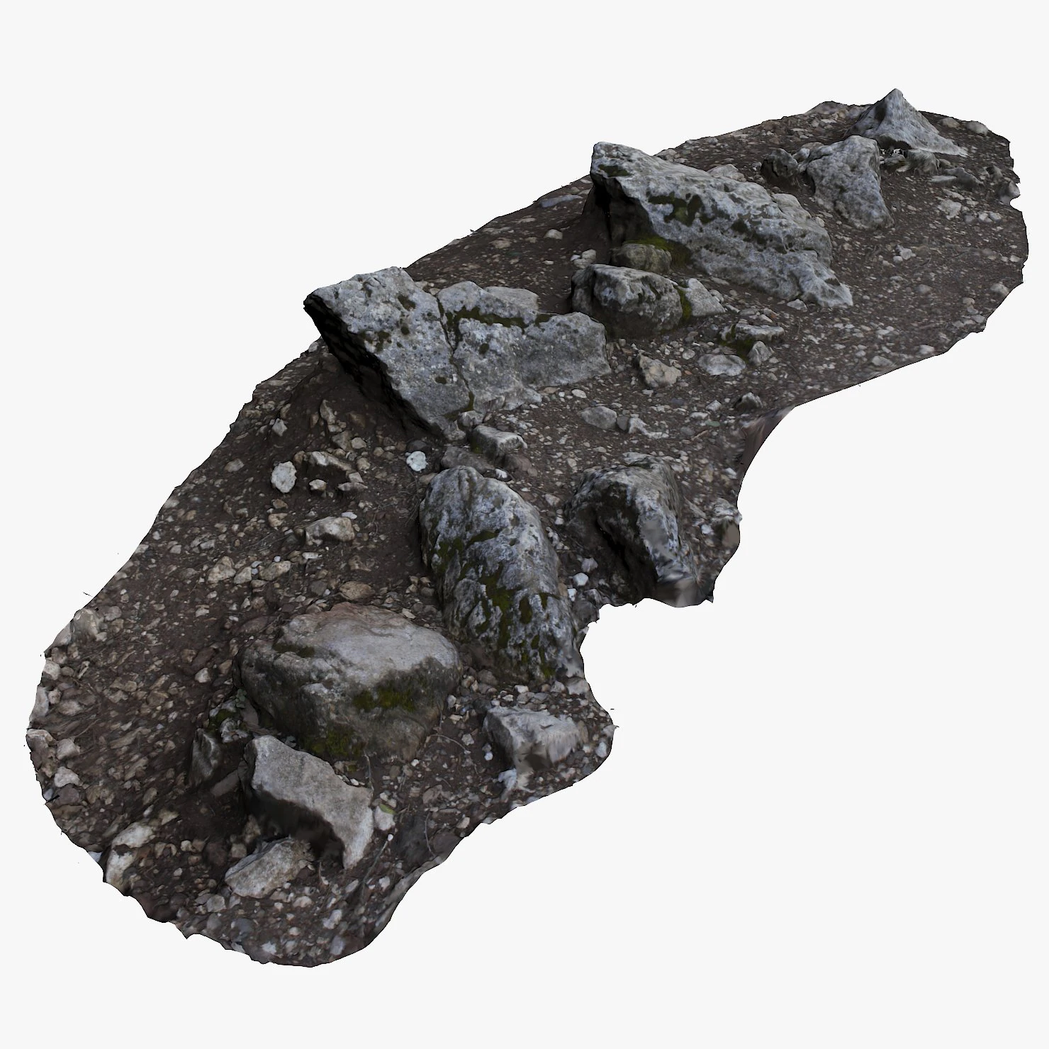 rocky ground 3D Model .c4d .max .obj .3ds .fbx .stl .blend