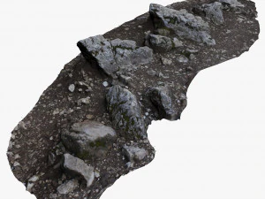rotsachtige grond 3D Model