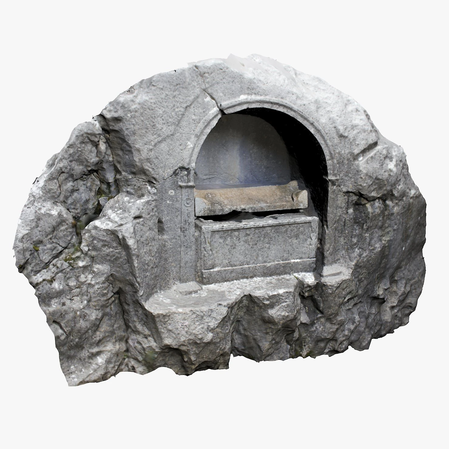 stone tomb 3D Model .c4d .max .obj .3ds .fbx .stl .blend 