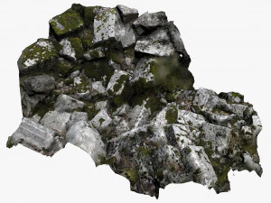 reruntuhan kuno Model 3D