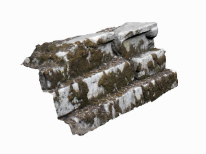ancient stone staircase 3D Модель