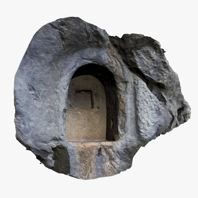 cavity rock 3D Model .c4d .max .obj .3ds .fbx .stl .blend 