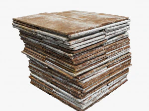 железная пластина 3D Модель