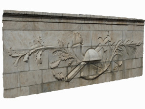 relief wall 3D-Modell