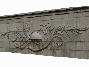 relief wall 3D-Modell