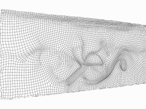 relief wall 3D-Modell