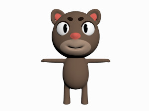 cartoon cat character 3D Model