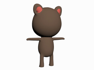 cartoon cat character 3D Model