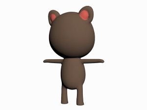cartoon cat character 3D Model