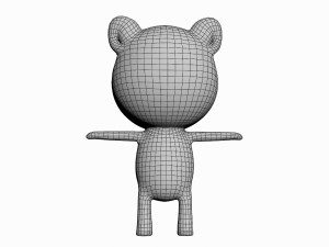 cartoon cat character 3D Model
