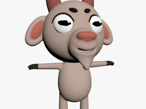 cartoon goat character 3D 모델