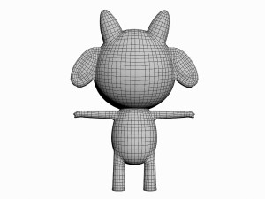 cartoon goat character 3D 모델