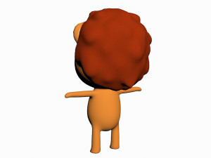 cartoon lion character 3D Model