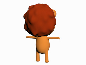 cartoon lion character 3D Model