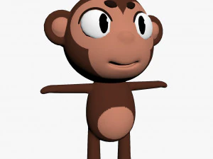 personagem de desenho animado macaco Modelo 3D